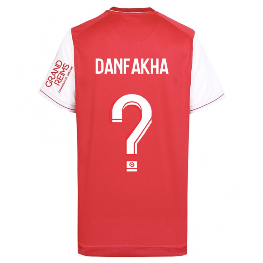 Kandiny Homme Maillot Dialla Danfakha #0 Rouge Tenues Domicile 2023/24 T-Shirt