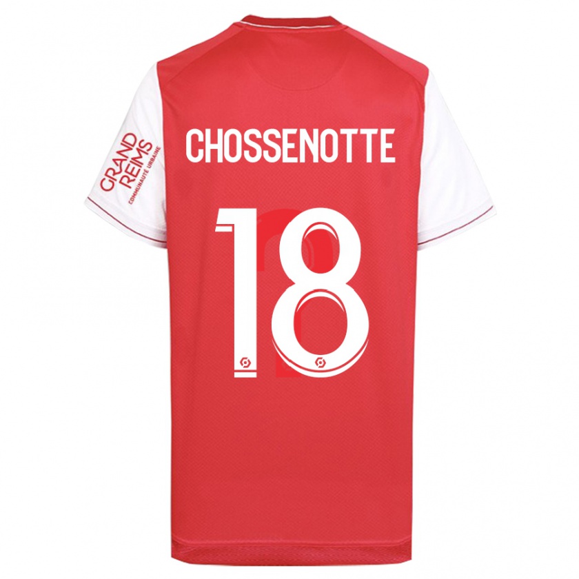 Kandiny Homme Maillot Shana Chossenotte #18 Rouge Tenues Domicile 2023/24 T-Shirt