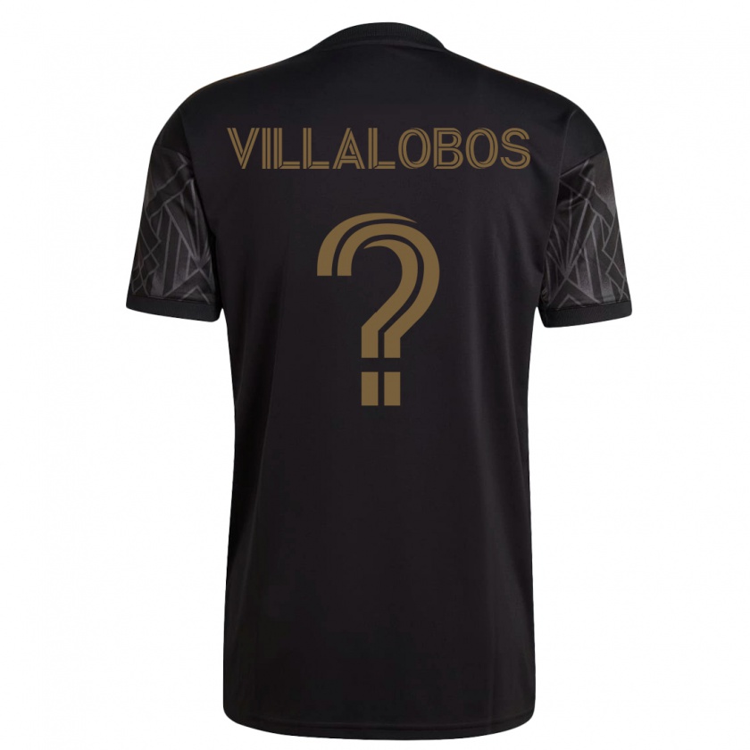 Kandiny Homme Maillot Kristian Villalobos #0 Noir Tenues Domicile 2023/24 T-Shirt
