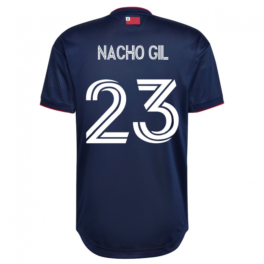 Kandiny Homme Maillot Nacho Gil #23 Marin Tenues Domicile 2023/24 T-Shirt
