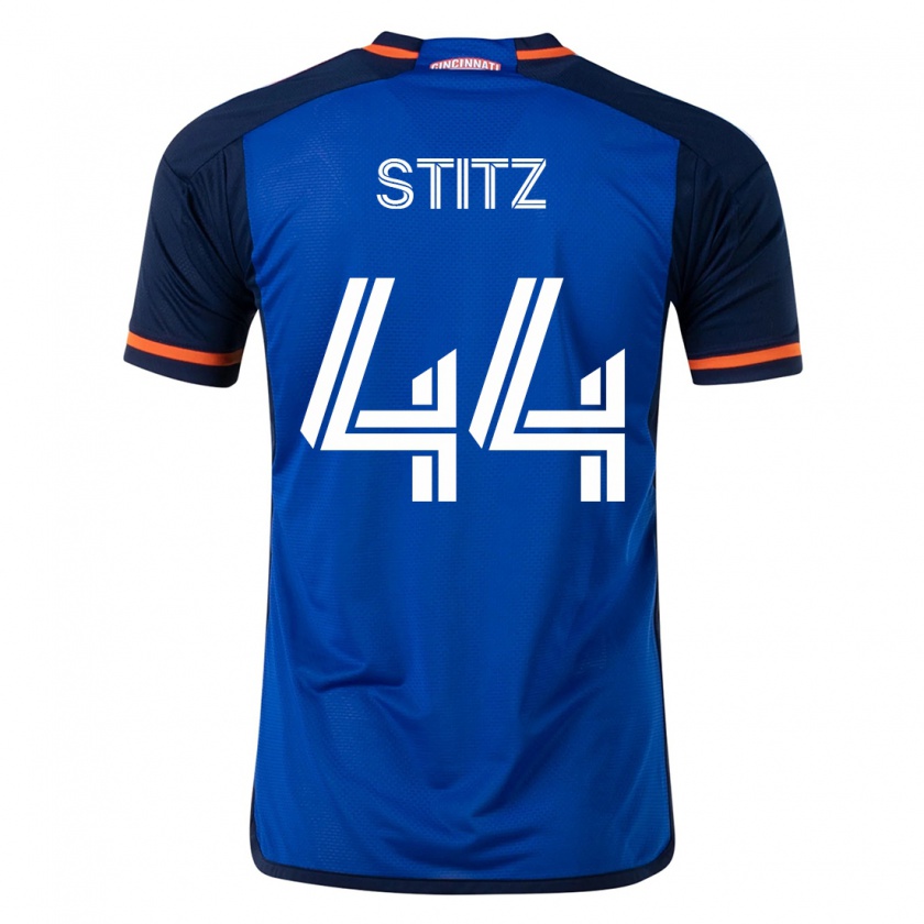 Kandiny Homme Maillot Ben Stitz #44 Bleu Tenues Domicile 2023/24 T-Shirt
