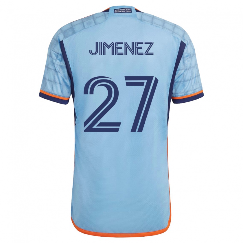 Kandiny Homme Maillot Jonathan Jiménez #27 Bleu Tenues Domicile 2023/24 T-Shirt