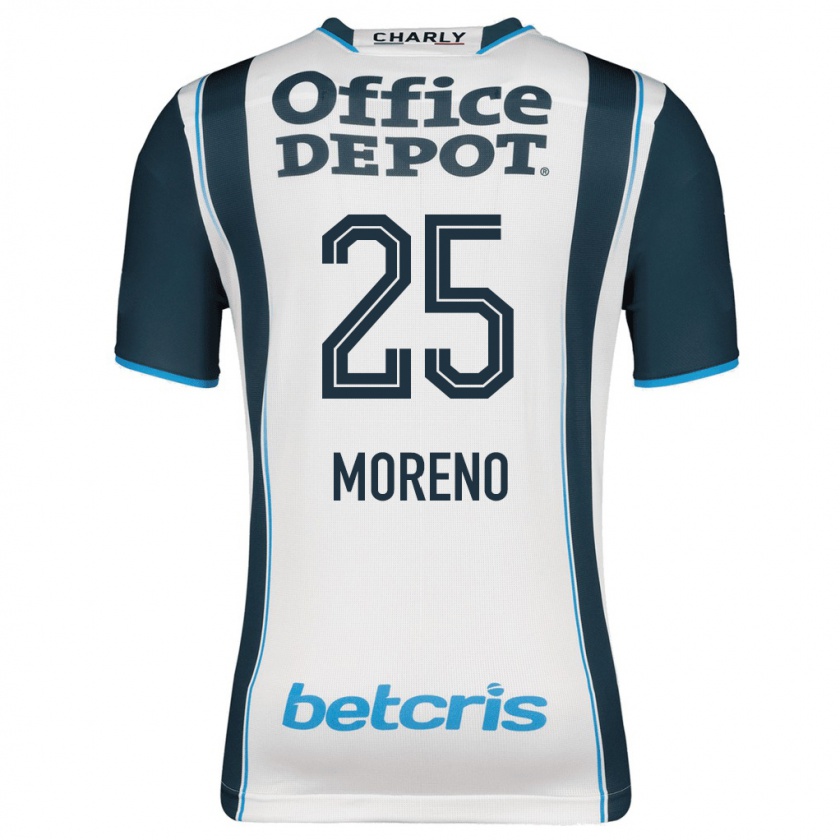 Kandiny Homme Maillot Carlos Moreno #25 Marin Tenues Domicile 2023/24 T-Shirt