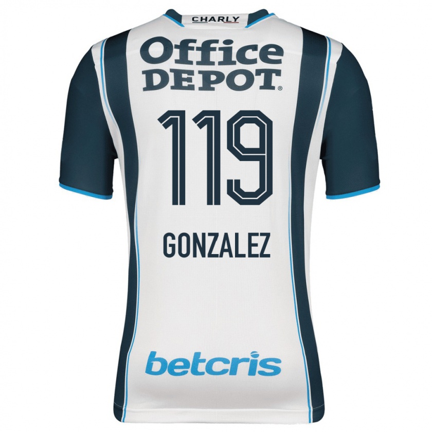 Kandiny Homme Maillot Juan González #119 Marin Tenues Domicile 2023/24 T-Shirt