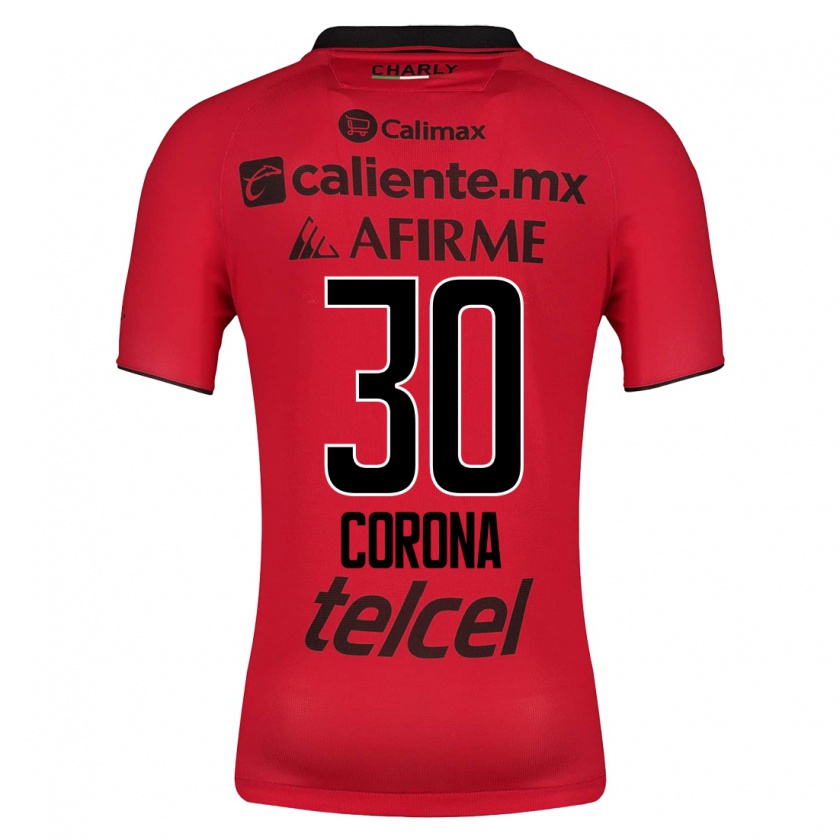 Kandiny Homme Maillot Jesús Corona #30 Rouge Tenues Domicile 2023/24 T-Shirt