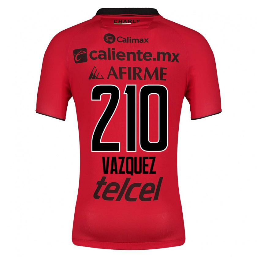 Kandiny Homme Maillot Daniel Vázquez #210 Rouge Tenues Domicile 2023/24 T-Shirt