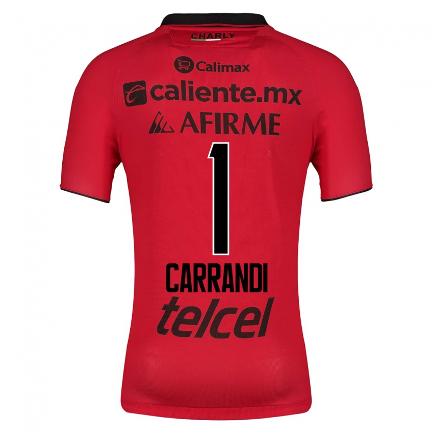 Kandiny Homme Maillot Daniela Carrandi #1 Rouge Tenues Domicile 2023/24 T-Shirt