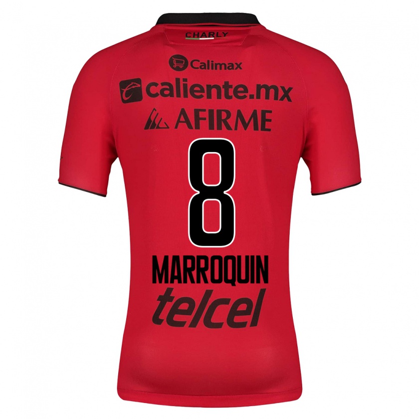 Kandiny Homme Maillot Ammanda Marroquin #8 Rouge Tenues Domicile 2023/24 T-Shirt