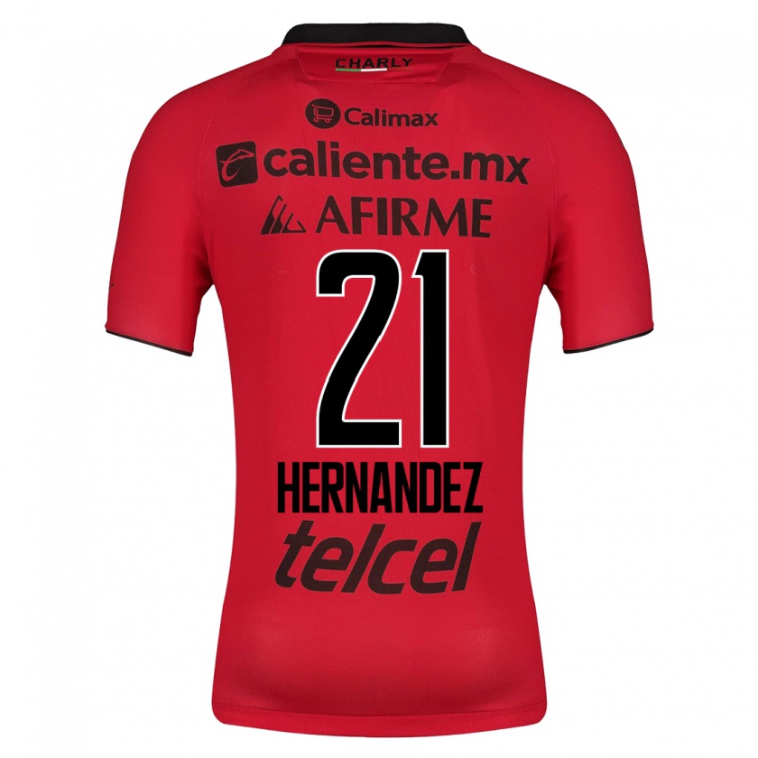 Kandiny Homme Maillot Inglis Hernández #21 Rouge Tenues Domicile 2023/24 T-Shirt