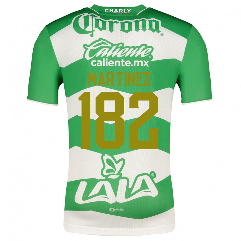 Kandiny Homme Maillot Diego Martínez #182 Vert Tenues Domicile 2023/24 T-Shirt