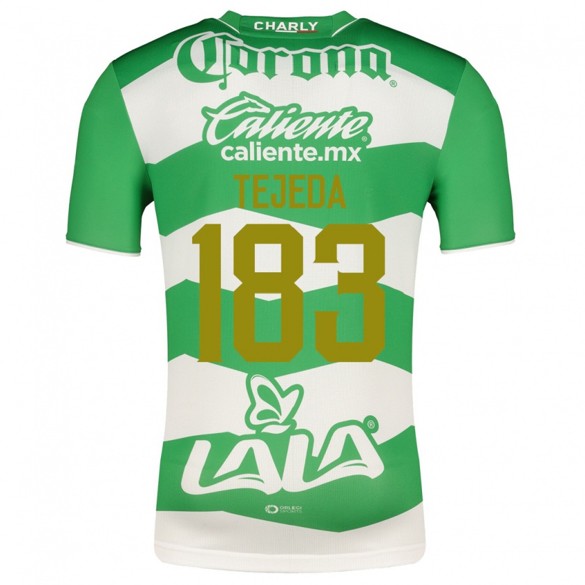 Kandiny Homme Maillot Juan Tejeda #183 Vert Tenues Domicile 2023/24 T-Shirt