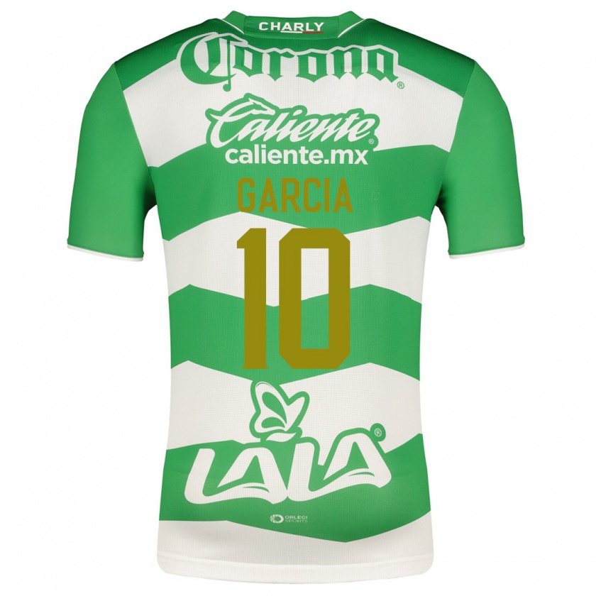 Kandiny Homme Maillot Daniela García #10 Vert Tenues Domicile 2023/24 T-Shirt