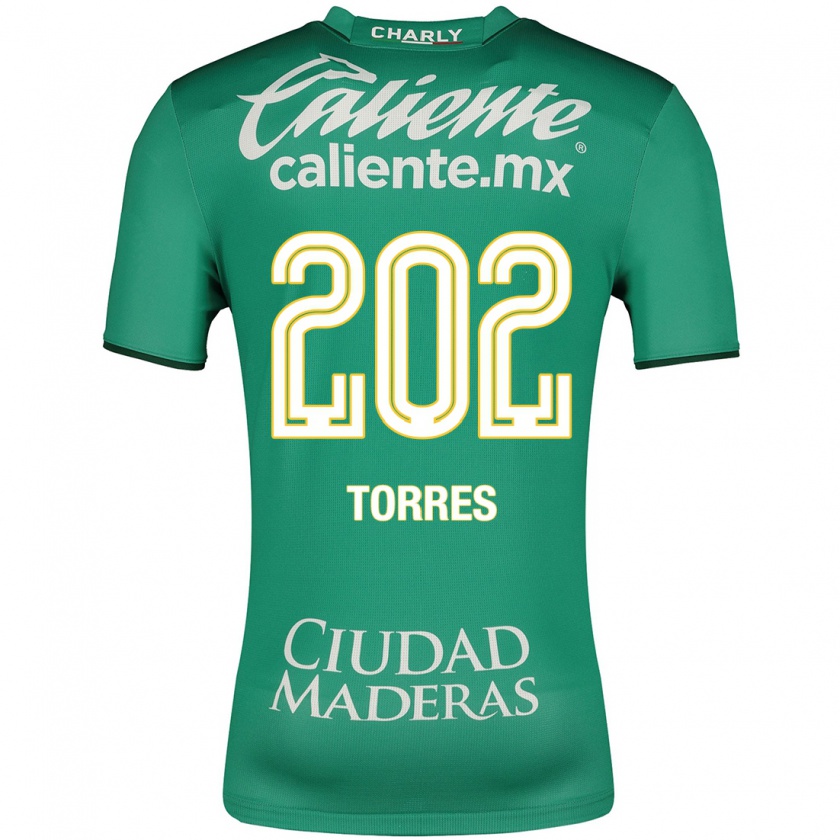 Kandiny Homme Maillot Erick Torres #202 Vert Tenues Domicile 2023/24 T-Shirt