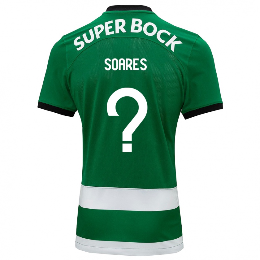 Kandiny Homme Maillot Simão Soares #0 Vert Tenues Domicile 2023/24 T-Shirt