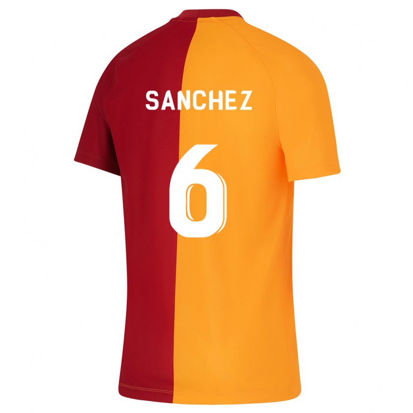 Kandiny Homme Maillot Davinson Sánchez #6 Orange Tenues Domicile 2023/24 T-Shirt