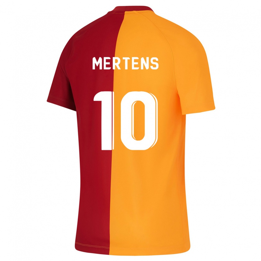 Kandiny Homme Maillot Dries Mertens #10 Orange Tenues Domicile 2023/24 T-Shirt
