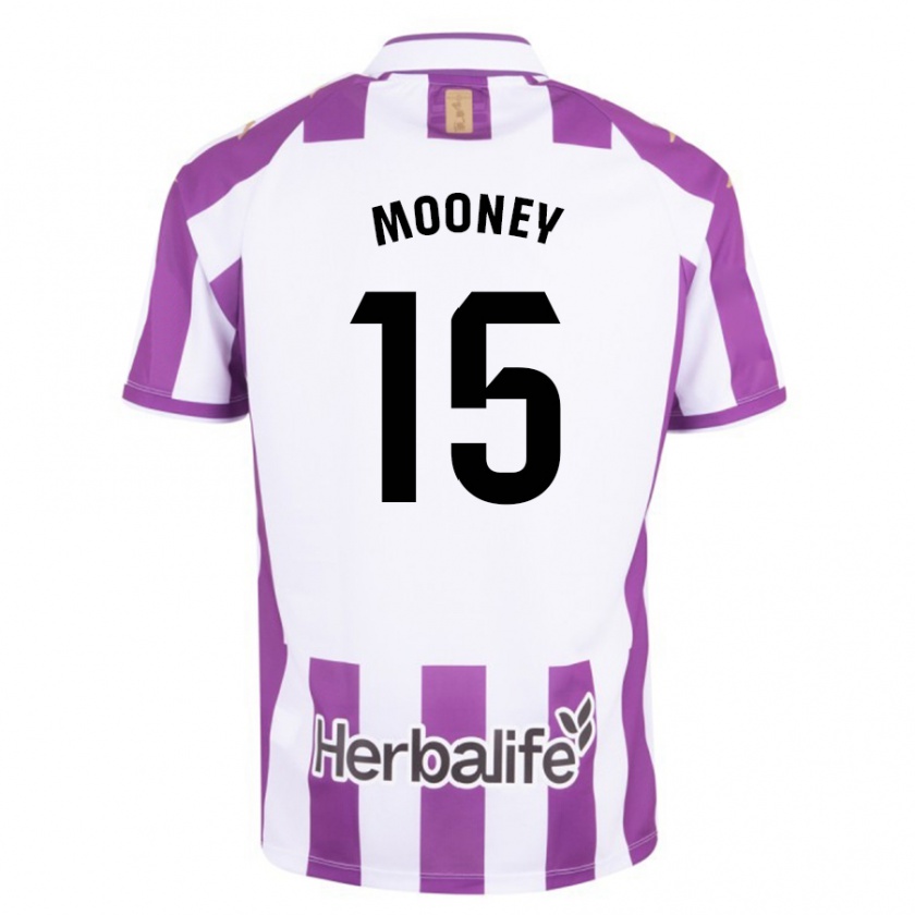 Kandiny Homme Maillot Fionn Mooney #15 Violet Tenues Domicile 2023/24 T-Shirt