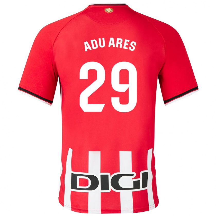 Kandiny Homme Maillot Adu Ares #29 Rouge Tenues Domicile 2023/24 T-Shirt
