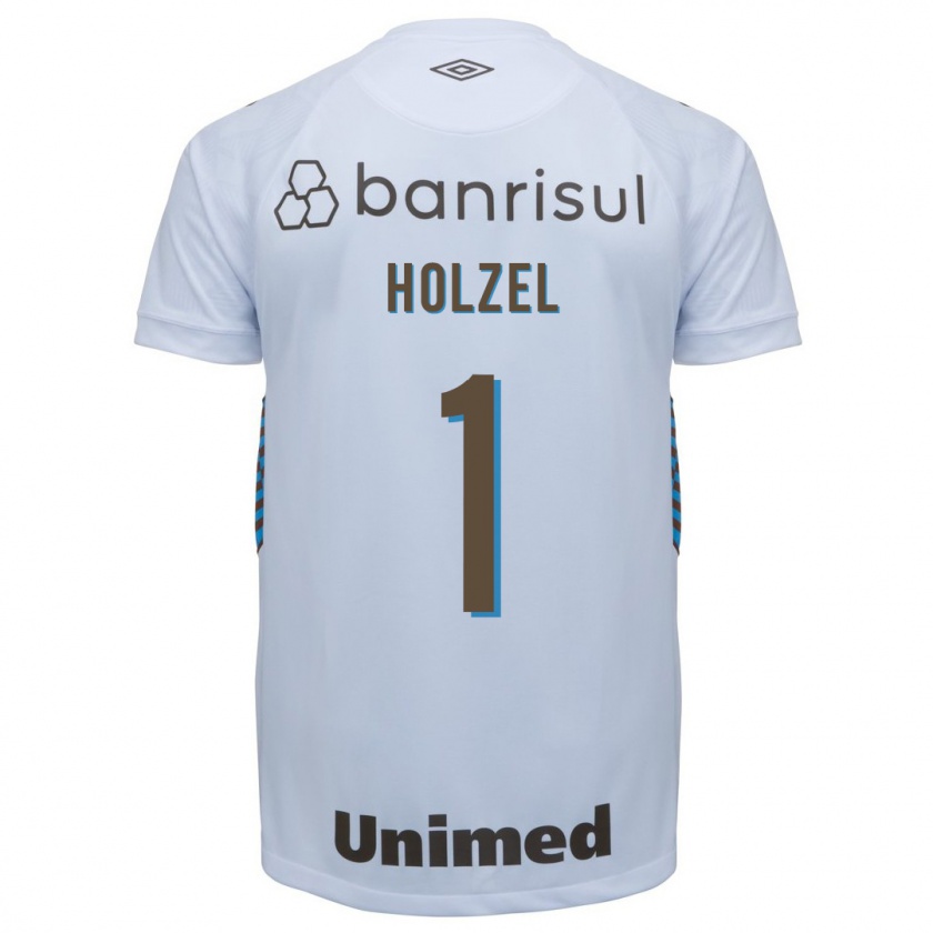 Kandiny Homme Maillot Vivi Holzel #1 Blanc Tenues Extérieur 2023/24 T-Shirt
