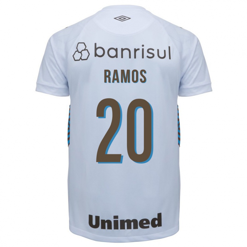 Kandiny Homme Maillot Mónica Ramos #20 Blanc Tenues Extérieur 2023/24 T-Shirt