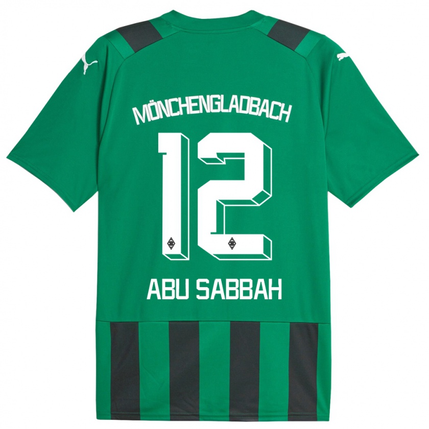 Kandiny Homme Maillot Sarah Abu Sabbah #12 Vert Noir Tenues Extérieur 2023/24 T-Shirt