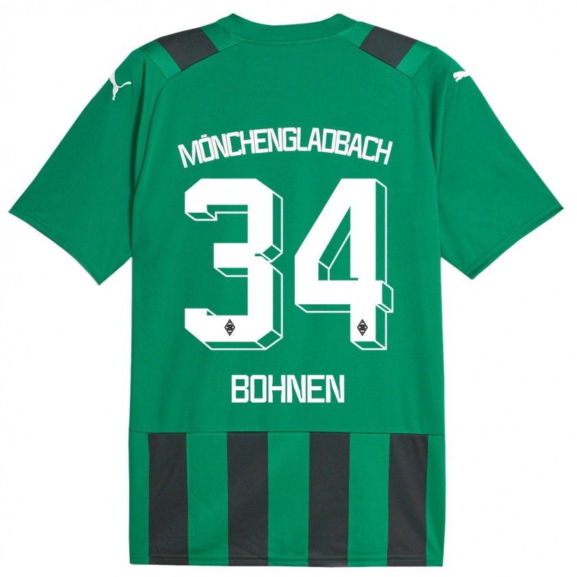 Kandiny Homme Maillot Bohnen #34 Vert Noir Tenues Extérieur 2023/24 T-Shirt