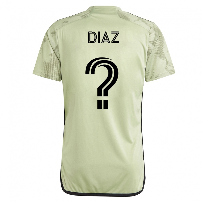 Kandiny Homme Maillot Christian Díaz #0 Vert Tenues Extérieur 2023/24 T-Shirt