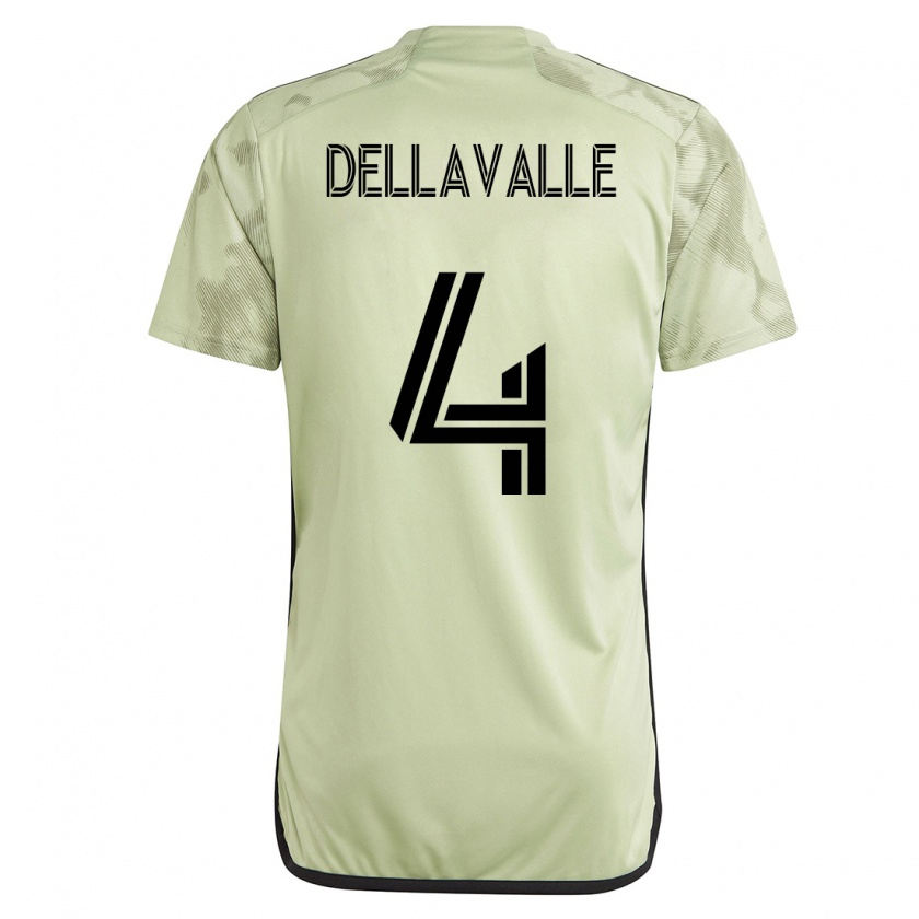 Kandiny Homme Maillot Lorenzo Dellavalle #4 Vert Tenues Extérieur 2023/24 T-Shirt