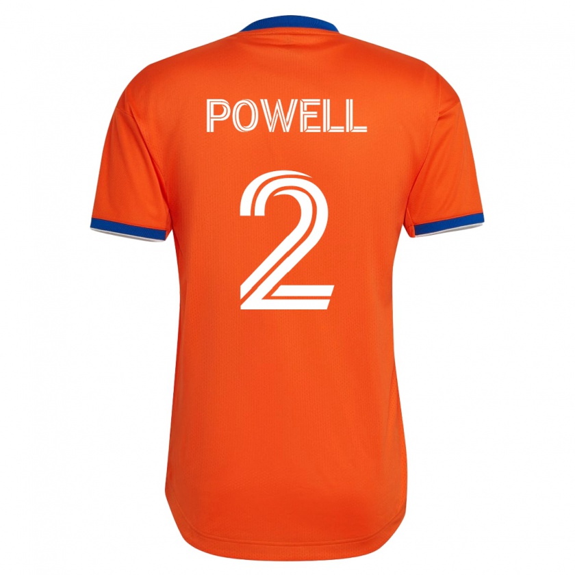 Kandiny Homme Maillot Alvas Powell #2 Blanc Tenues Extérieur 2023/24 T-Shirt