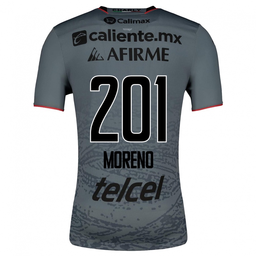 Kandiny Homme Maillot Jesús Moreno #201 Gris Tenues Extérieur 2023/24 T-Shirt