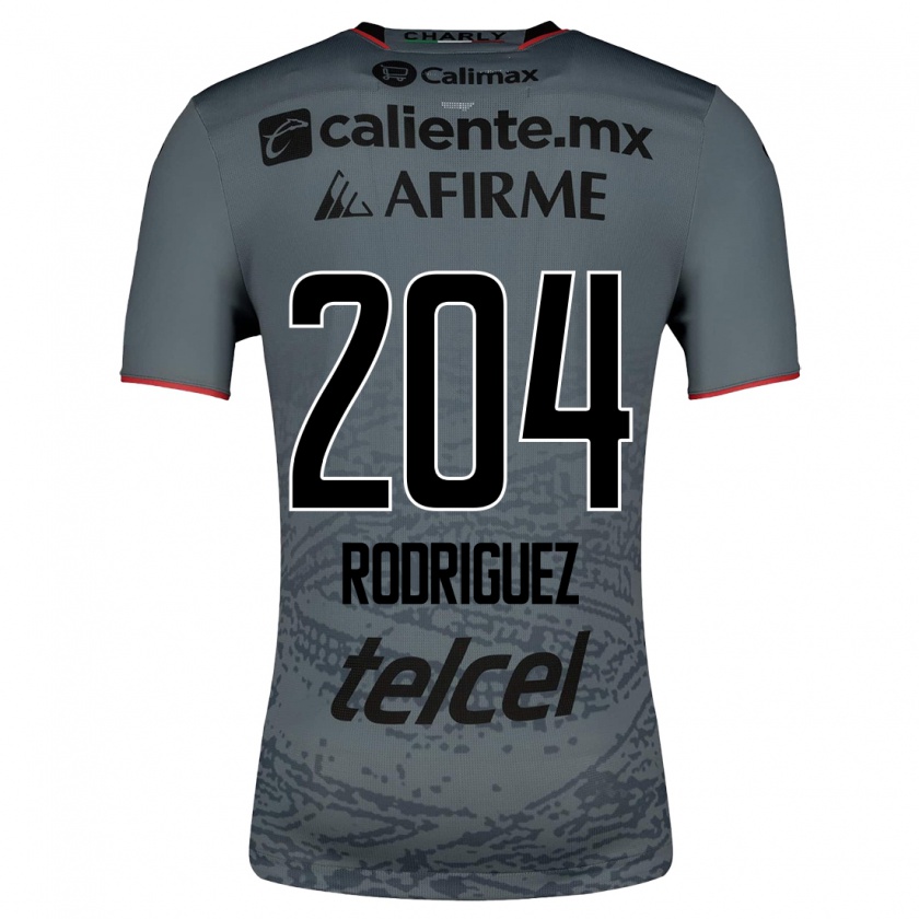 Kandiny Homme Maillot Jesús Rodríguez #204 Gris Tenues Extérieur 2023/24 T-Shirt