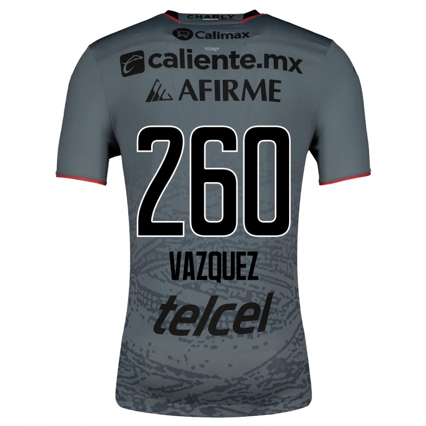 Kandiny Homme Maillot Octavio Vázquez #260 Gris Tenues Extérieur 2023/24 T-Shirt
