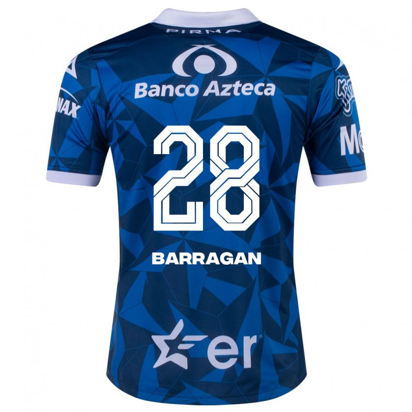 Kandiny Homme Maillot Martín Barragán #28 Bleu Tenues Extérieur 2023/24 T-Shirt