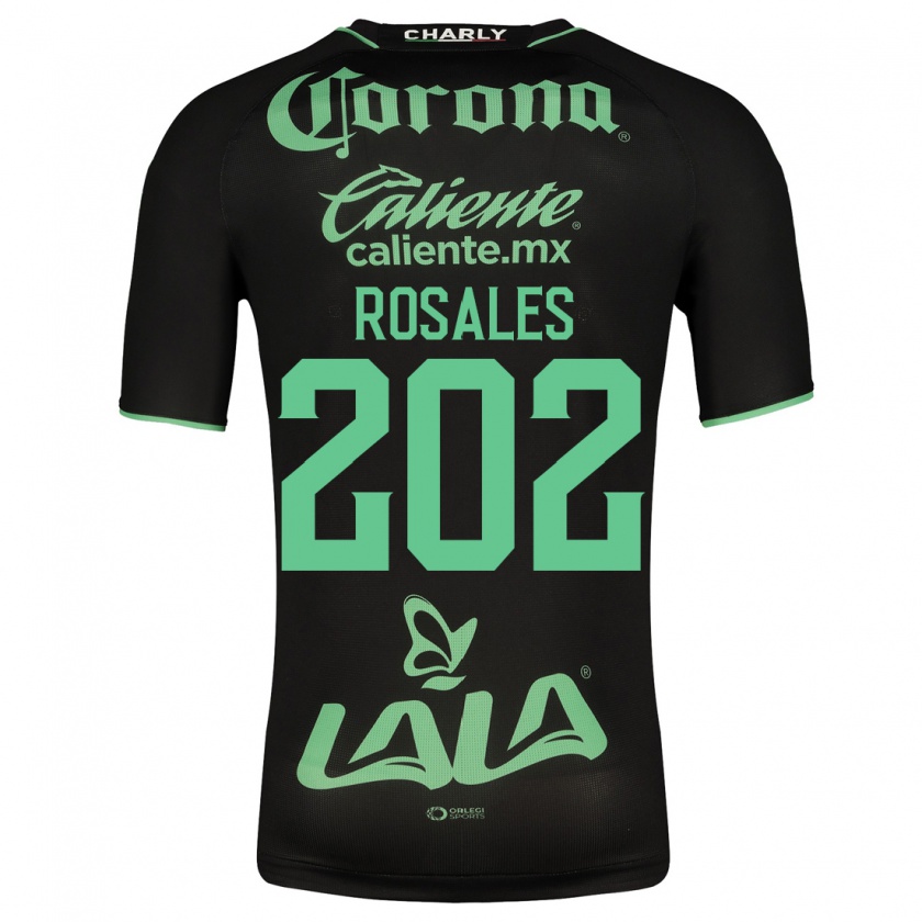 Kandiny Homme Maillot Luis Rosales #202 Noir Tenues Extérieur 2023/24 T-Shirt