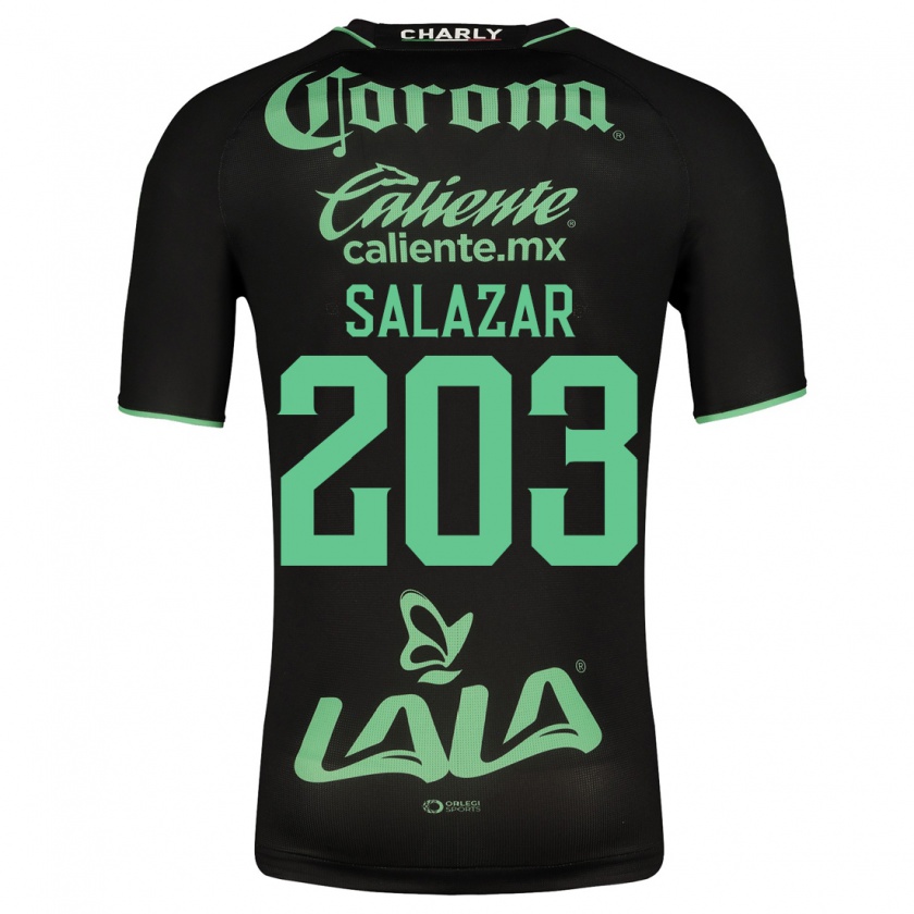 Kandiny Homme Maillot Roberto Salazar #203 Noir Tenues Extérieur 2023/24 T-Shirt