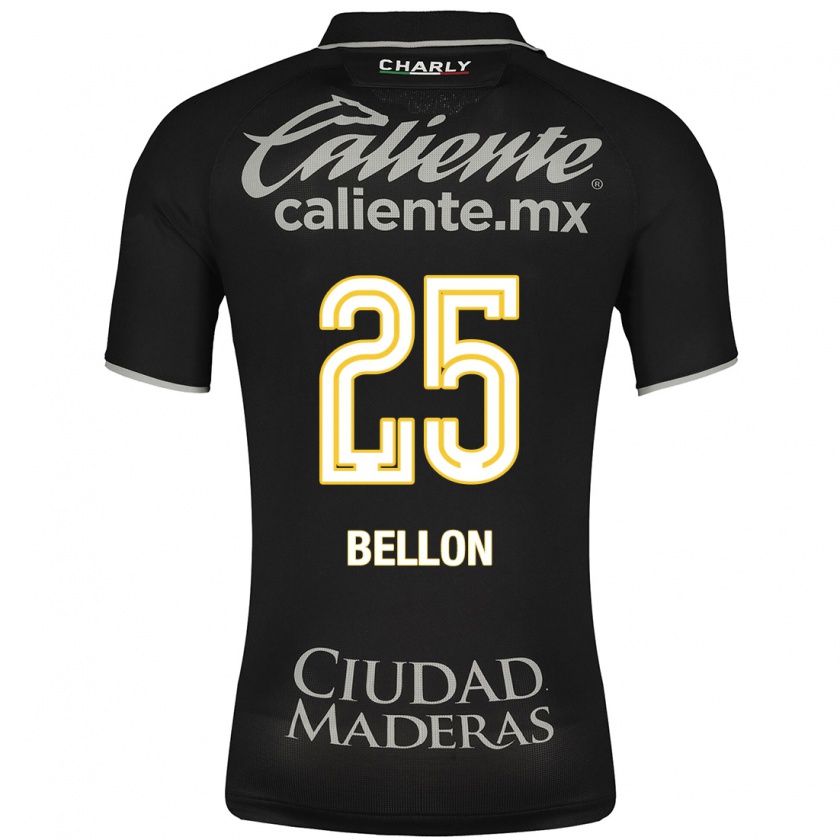 Kandiny Homme Maillot Paul Bellón #25 Noir Tenues Extérieur 2023/24 T-Shirt