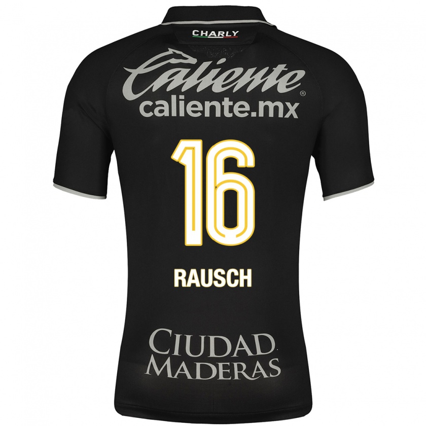 Kandiny Homme Maillot Mayalu Rausch #16 Noir Tenues Extérieur 2023/24 T-Shirt