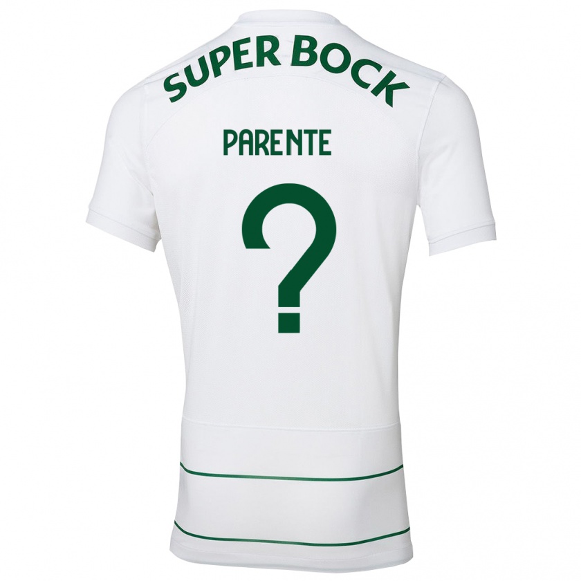 Kandiny Homme Maillot Tiago Parente #0 Blanc Tenues Extérieur 2023/24 T-Shirt