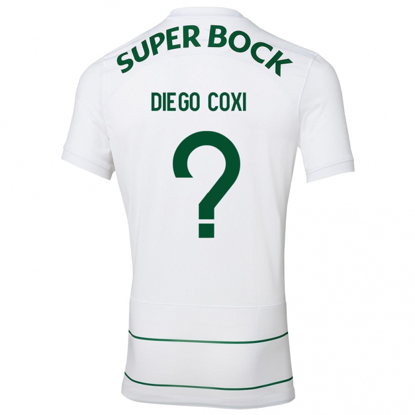 Kandiny Homme Maillot Diego Coxi #0 Blanc Tenues Extérieur 2023/24 T-Shirt