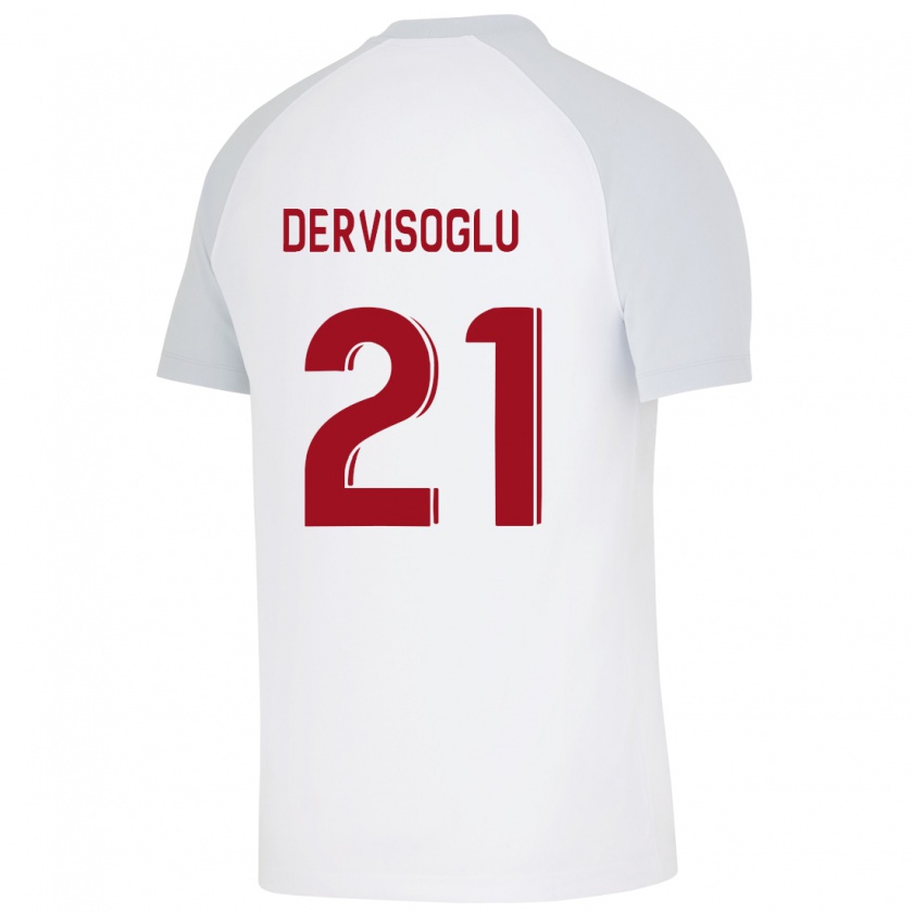 Kandiny Homme Maillot Halil Dervişoğlu #21 Blanc Tenues Extérieur 2023/24 T-Shirt