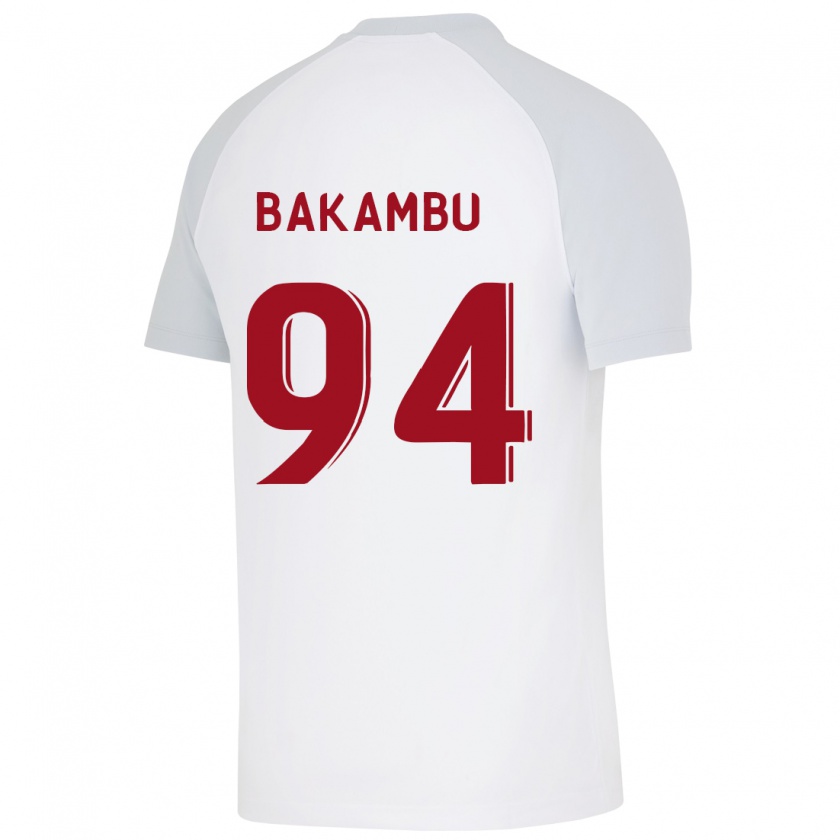 Kandiny Homme Maillot Cédric Bakambu #94 Blanc Tenues Extérieur 2023/24 T-Shirt