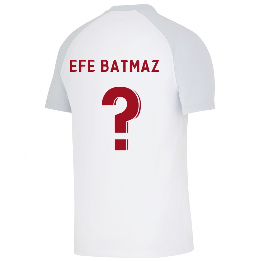 Kandiny Homme Maillot Mert Efe Batmaz #0 Blanc Tenues Extérieur 2023/24 T-Shirt