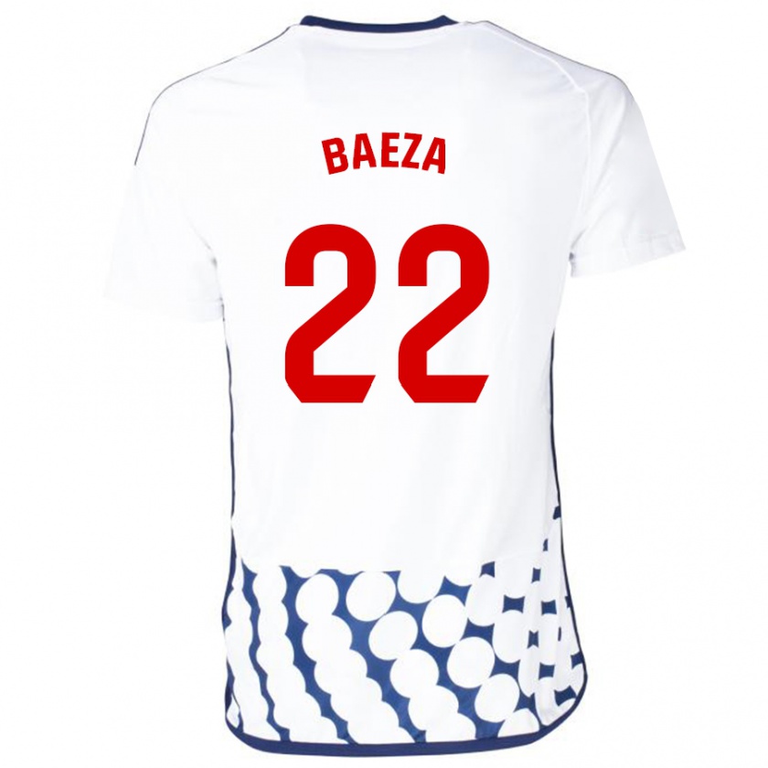 Kandiny Homme Maillot Miguel Baeza #22 Blanc Tenues Extérieur 2023/24 T-Shirt
