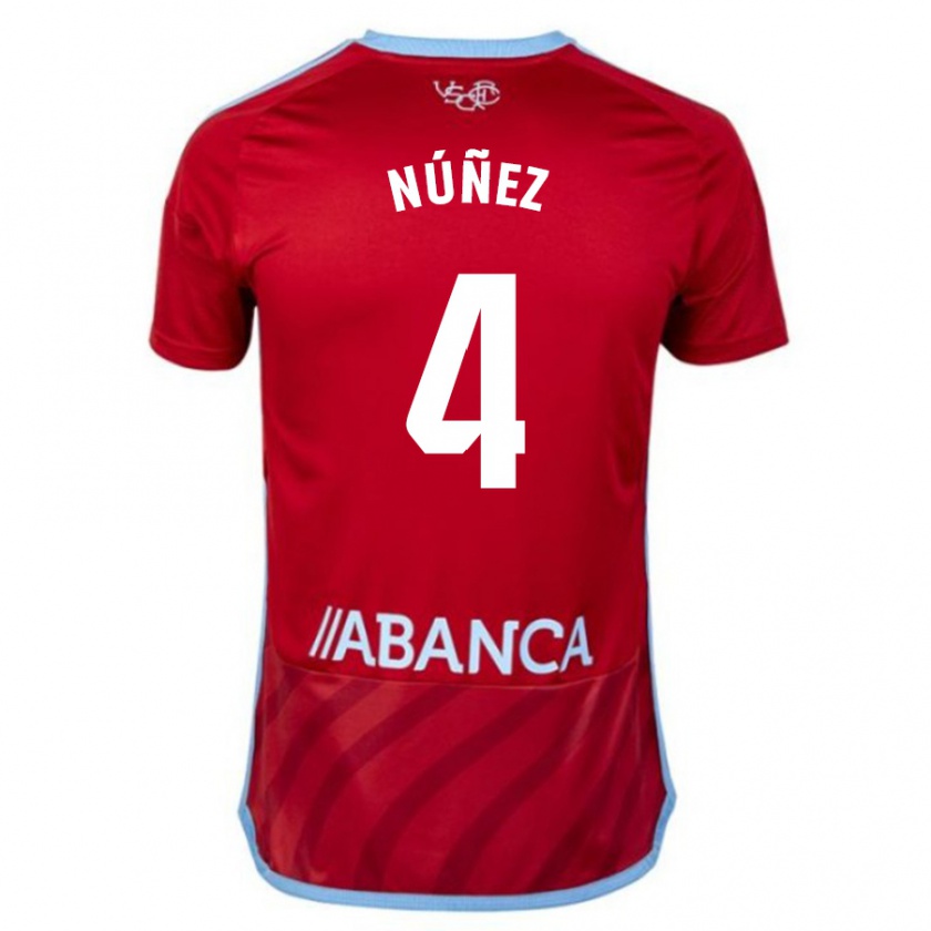 Kandiny Homme Maillot Unai Núñez #4 Rouge Tenues Extérieur 2023/24 T-Shirt