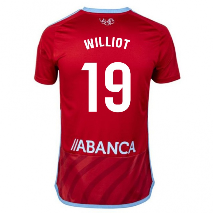 Kandiny Homme Maillot Williot Swedberg #19 Rouge Tenues Extérieur 2023/24 T-Shirt