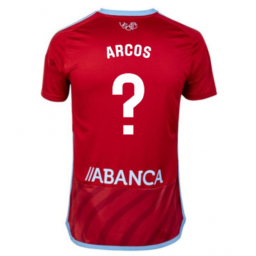 Kandiny Homme Maillot Ángel Arcos #0 Rouge Tenues Extérieur 2023/24 T-Shirt