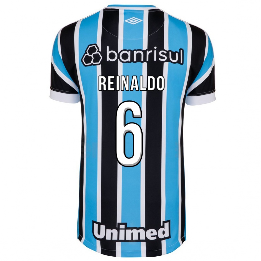 Kandiny Femme Maillot Reinaldo #6 Bleu Tenues Domicile 2023/24 T-Shirt