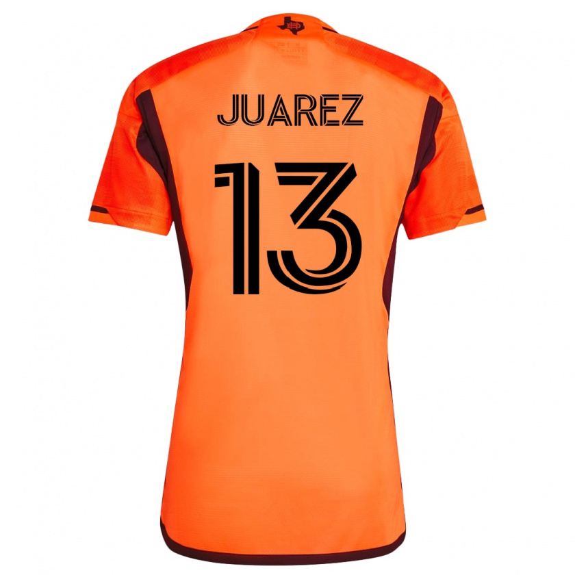 Kandiny Femme Maillot Jathan Juarez #13 Orange Tenues Domicile 2023/24 T-Shirt