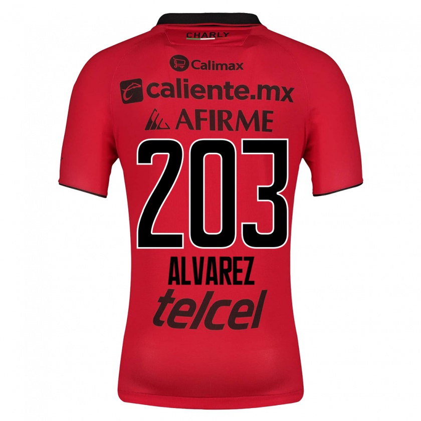 Kandiny Femme Maillot Jaime Álvarez #203 Rouge Tenues Domicile 2023/24 T-Shirt