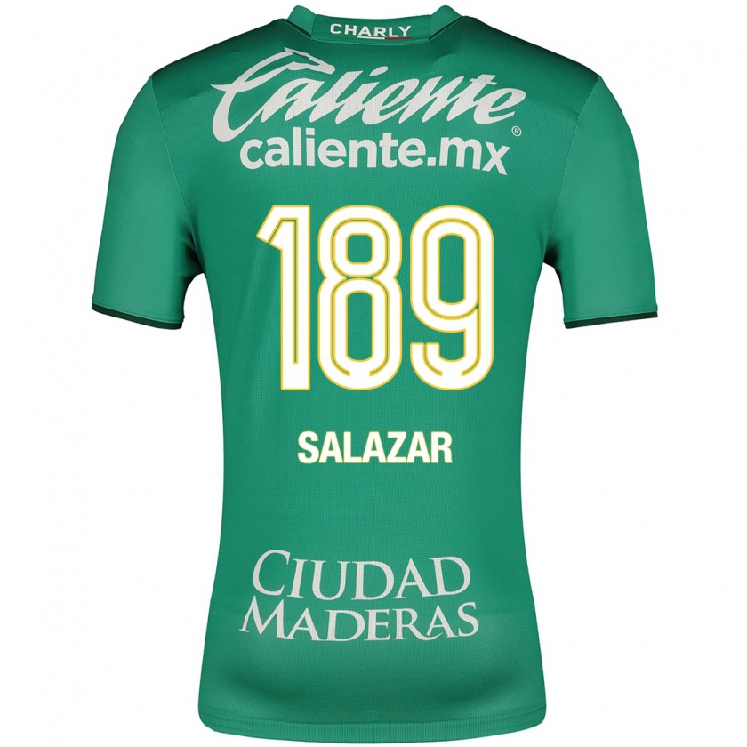 Kandiny Femme Maillot José Salazar #189 Vert Tenues Domicile 2023/24 T-Shirt
